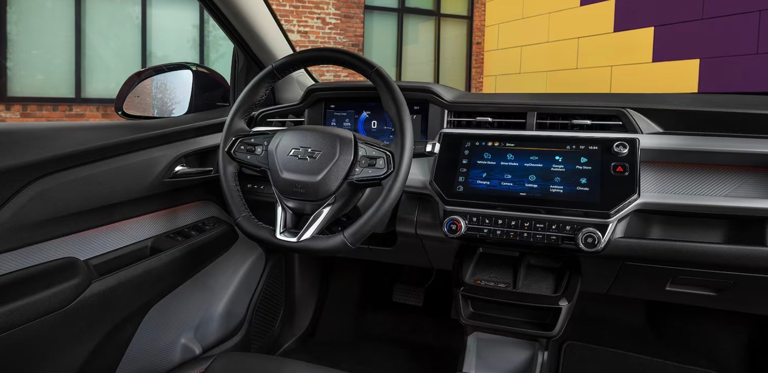Dashboard displays of the 2027 Chevrolet Bolt near Burleson, TX